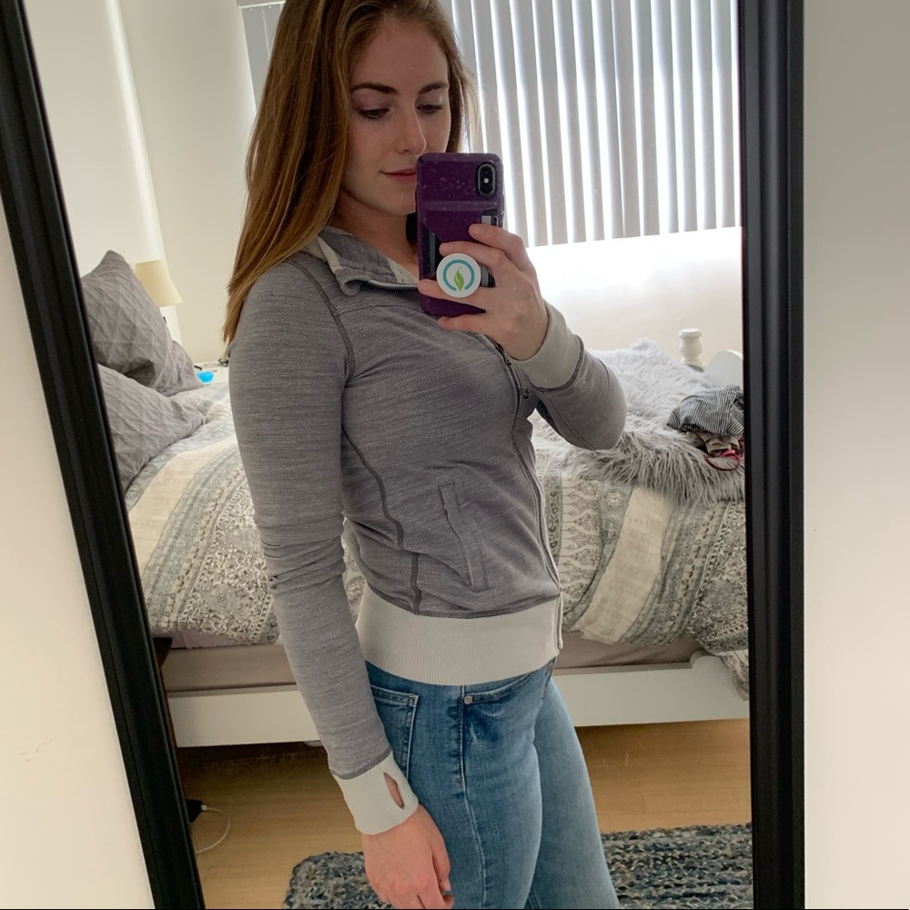 Gray Lululemon Scuba Hoodie